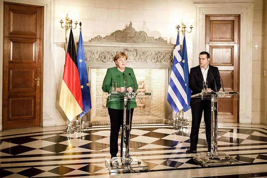 Merkel besuchte Griechenland für 2 Tage